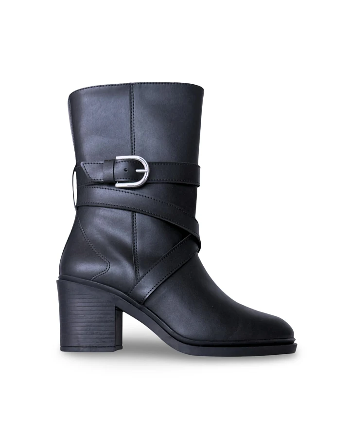 NAE Damen vegan Stiefel Tulai Schwarz