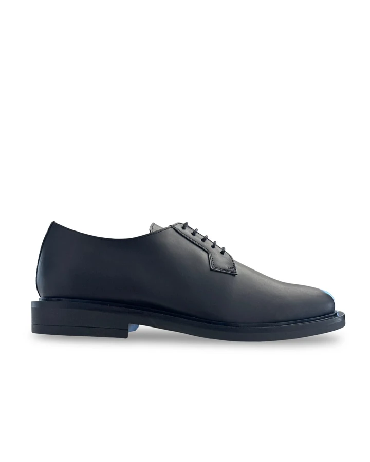 NAE Herren vegan Schuhe Derby Oto Schwarz