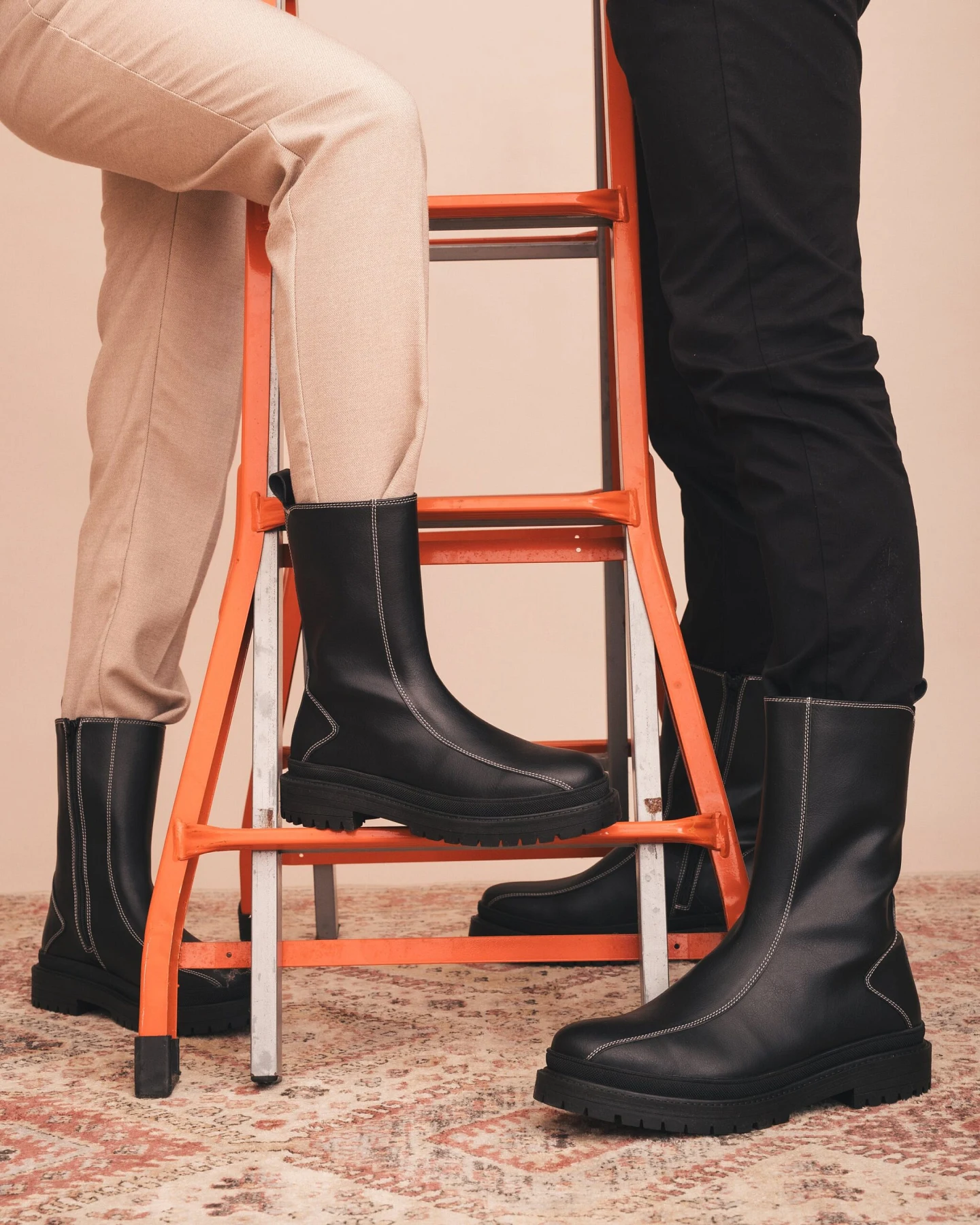 NAE Damen vegan Ankle Boots Reiko Schwarz – Ansicht 2