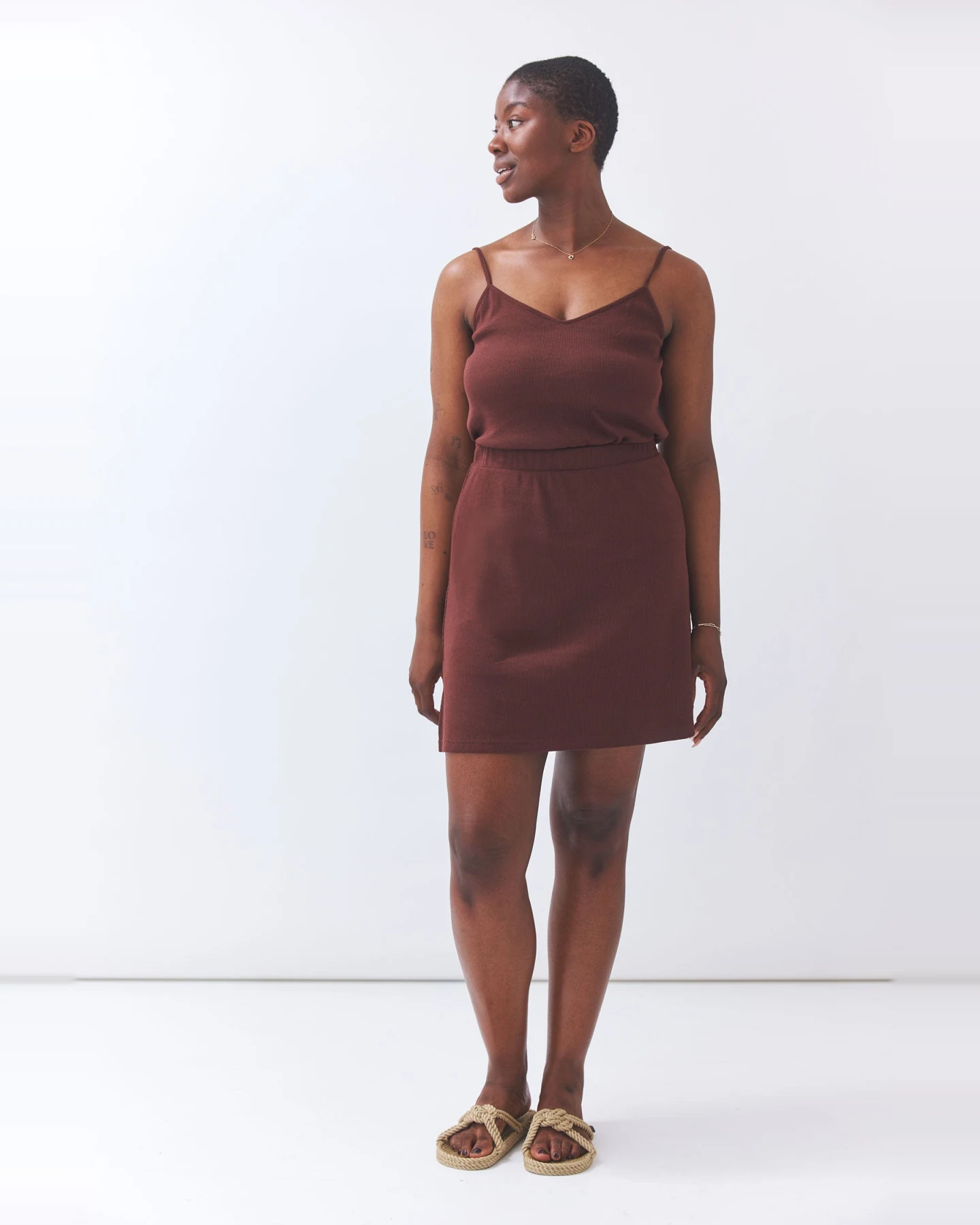 Baìge the Label Damen vegan Minirock Bay Dark Chocolate – Ansicht 2