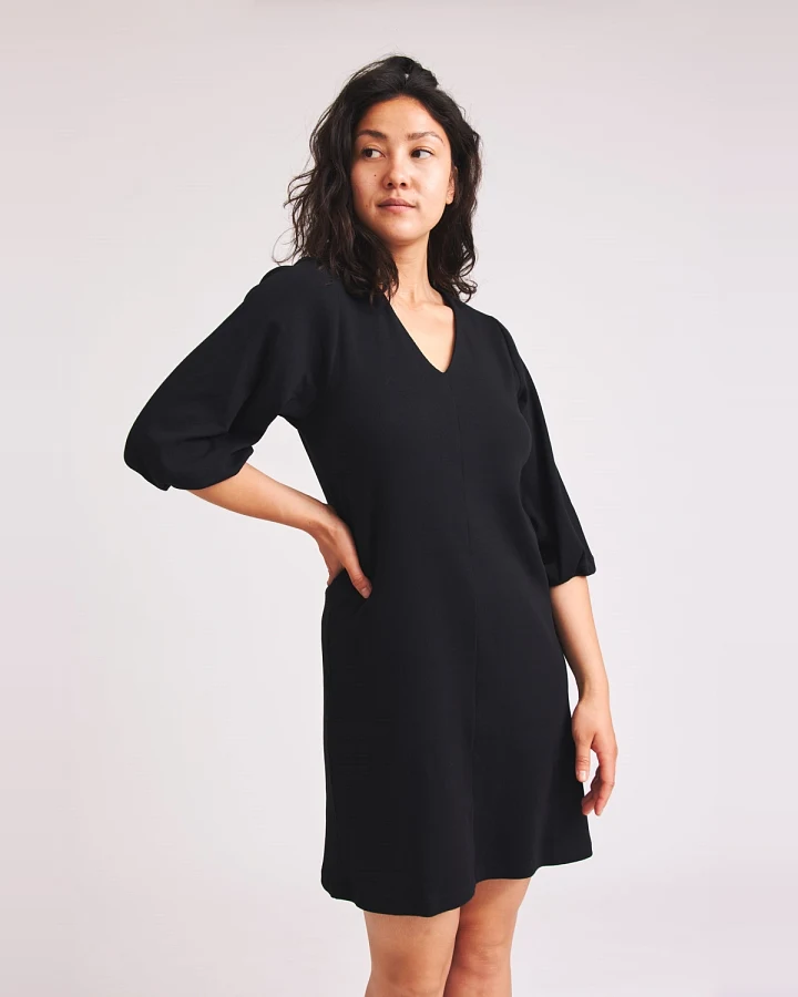 Baìge the Label Damen vegan Minikleid Bruni Schwarz