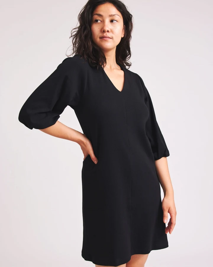 Baìge the Label Damen vegan Minikleid Bruni Schwarz