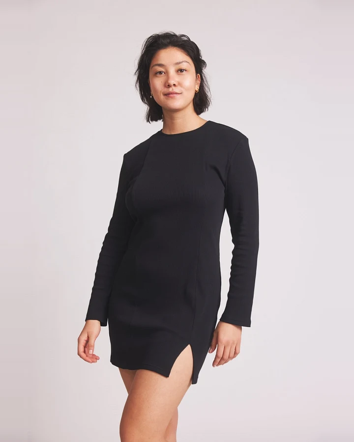 Baìge the Label Damen vegan Kleid Brandi Schwarz