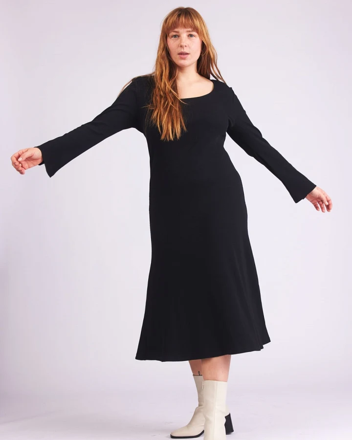 Baìge the Label Damen vegan Kleid Birdie Schwarz