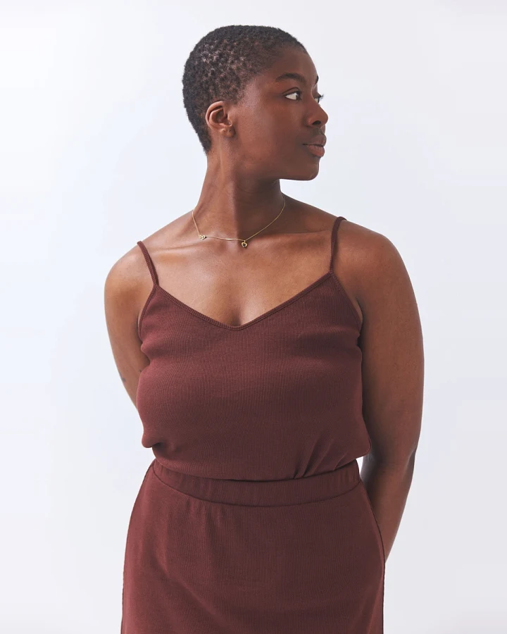 Baìge the Label Damen vegan Top Bria Zartbitterschokolade