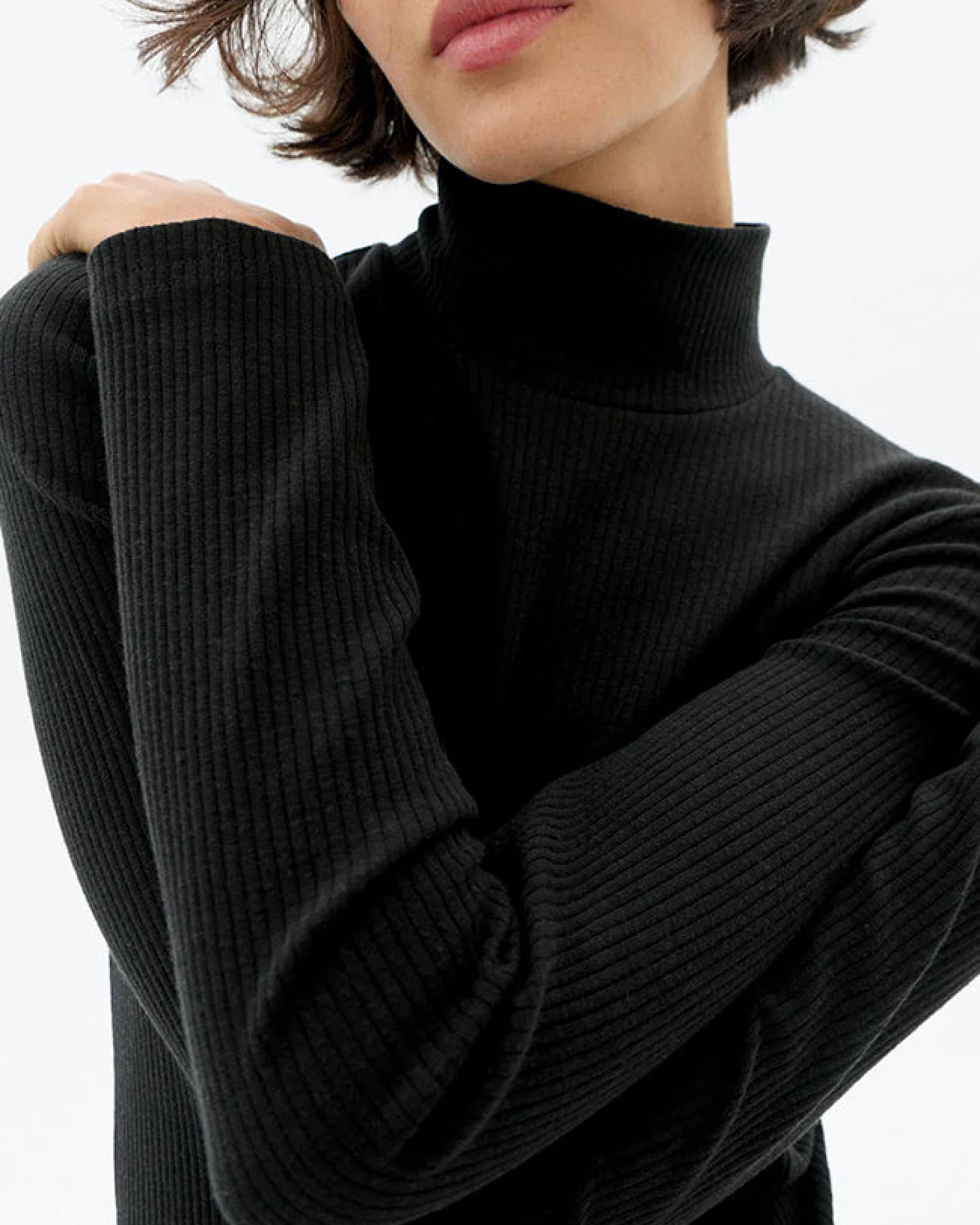 Thinking MU Damen vegan Top Aine Schwarz – Ansicht 2