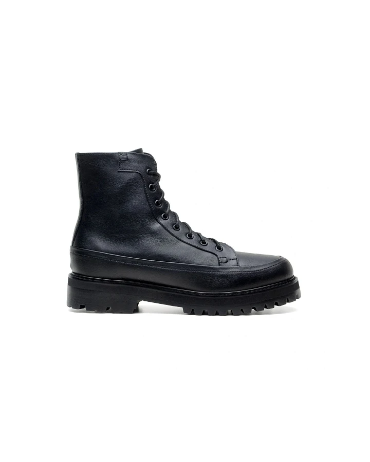 Green Laces Herren vegan Stiefel Lace-Up Ingmar Schwarz