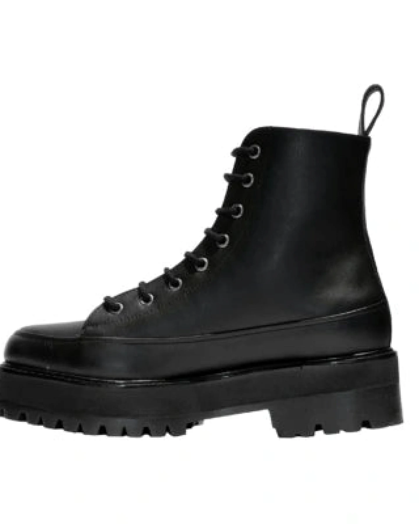 Green Laces Herren vegan Stiefel Chunky Lace-Up Nour Schwarz – Ansicht 2
