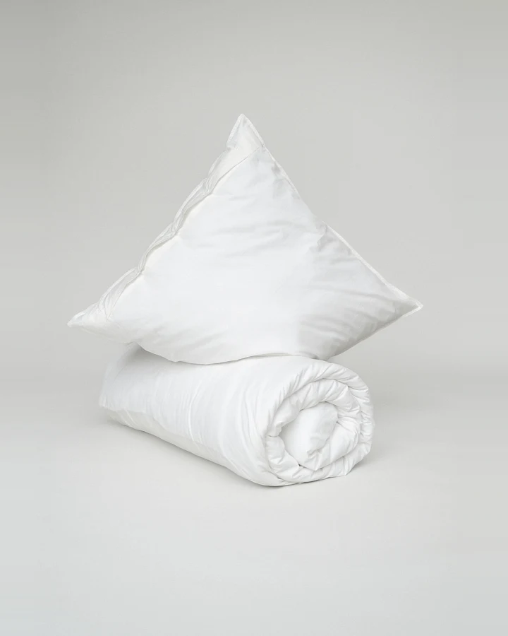 MELA unisex vegan Bettwäscheset Bhanu Perkal Naturweiß