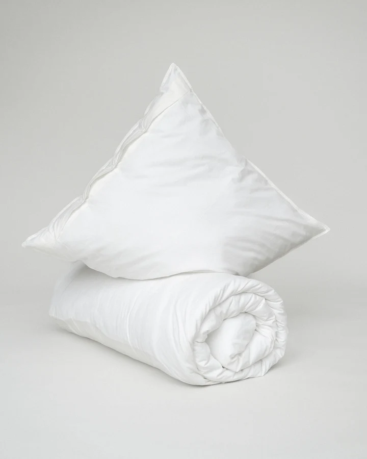 MELA unisex vegan Bettwäscheset Bhanu Perkal Naturweiß