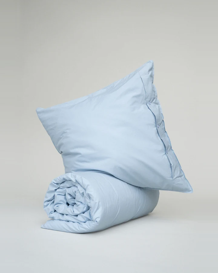MELA unisex vegan Bettwäscheset Bhanu Perkal Cloudy Blue
