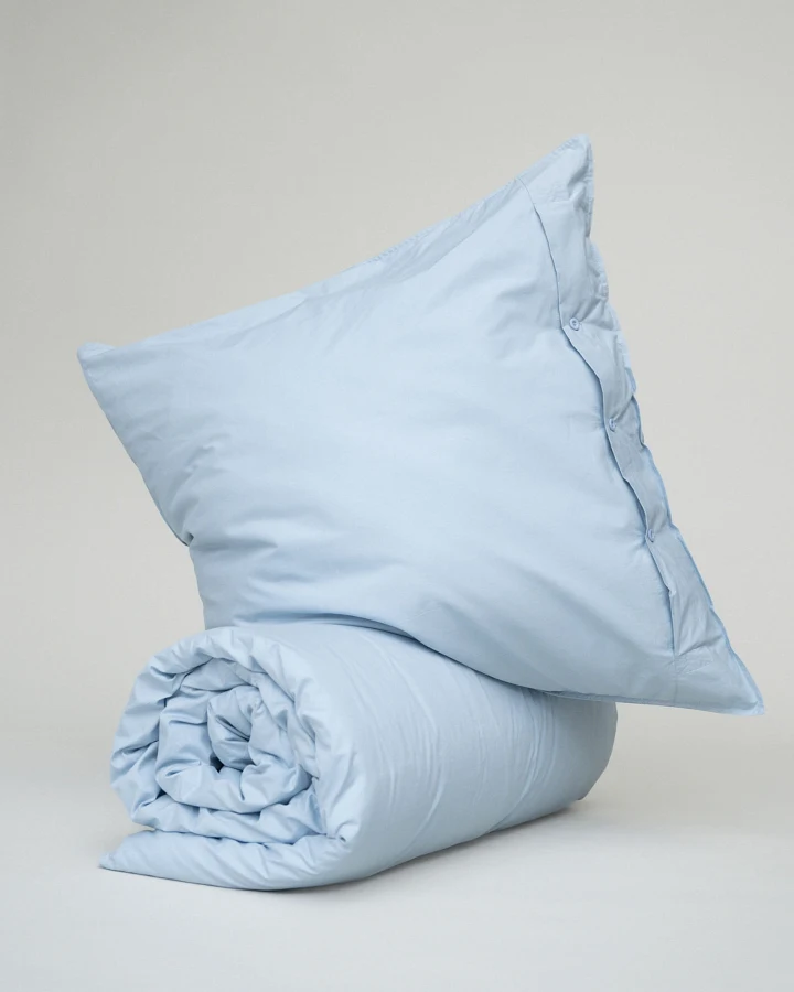 MELA unisex vegan Bettwäscheset Bhanu Perkal Cloudy Blue