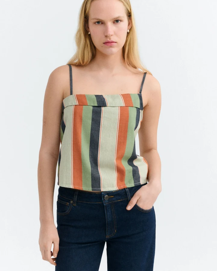 Top Raida Quick Stripes Grün