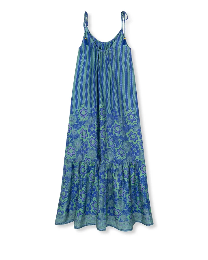el.résidu Damen vegan Kleid Myra Blau