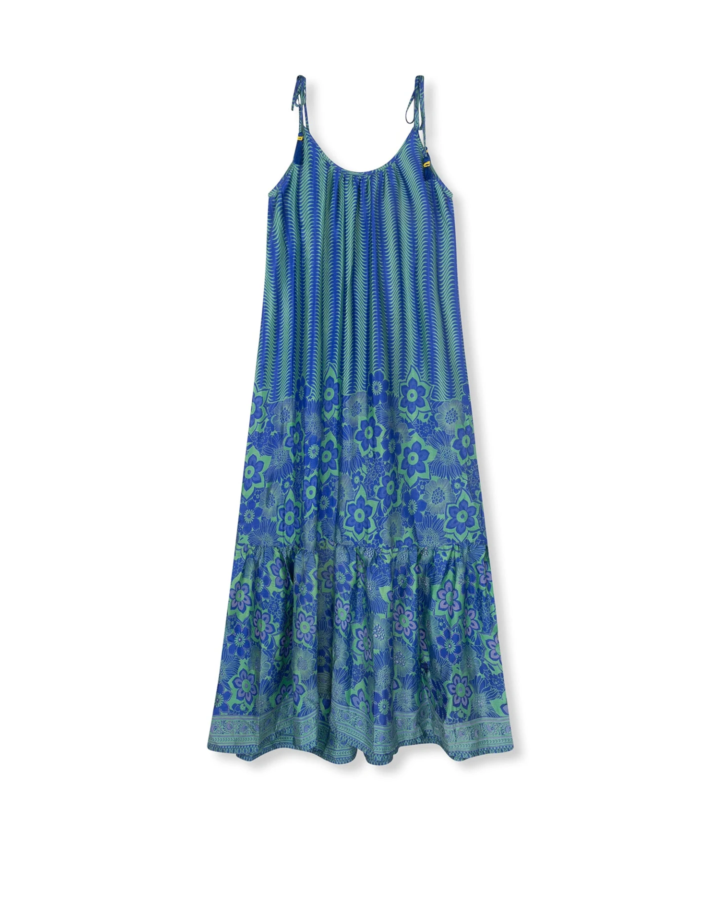 el.résidu Damen vegan Kleid Myra Blau – Ansicht 2