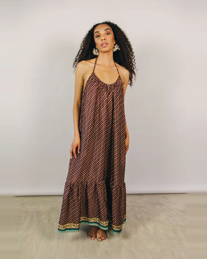 el.résidu Damen vegan Kleid Myra Brown