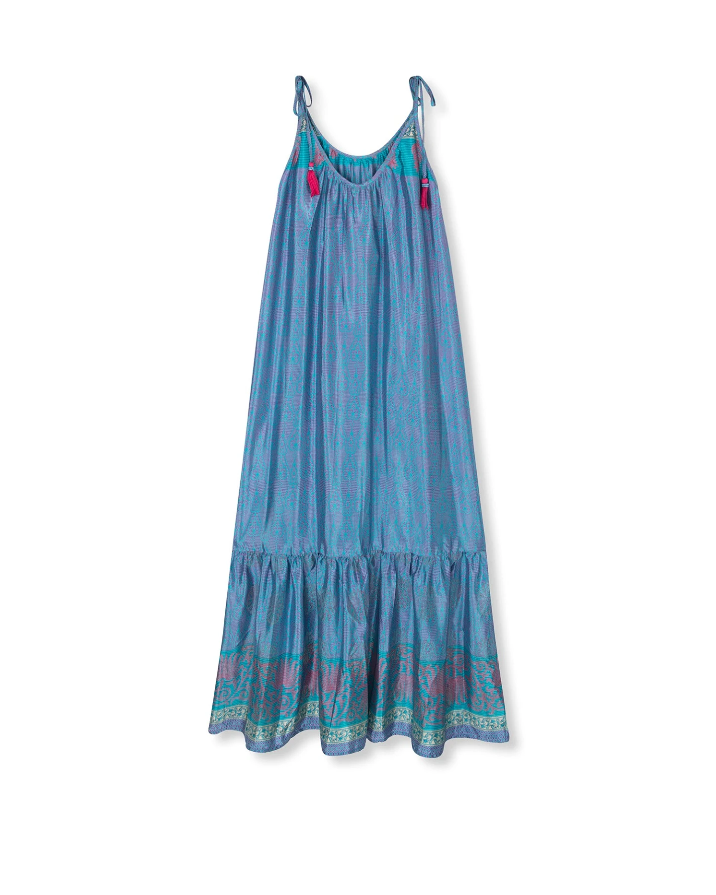 el.résidu Damen vegan Kleid Myra Hellblau – Ansicht 2