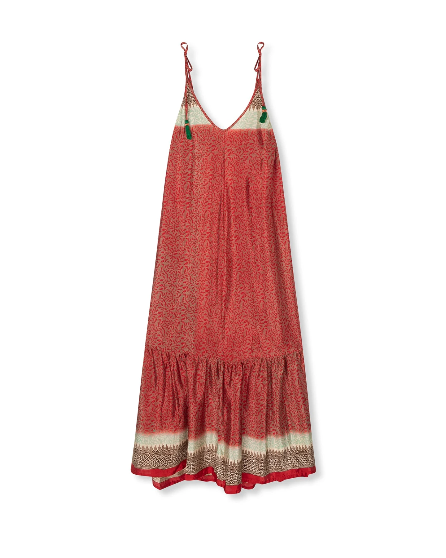 el.résidu Damen vegan Kleid Myra Rot – Ansicht 2