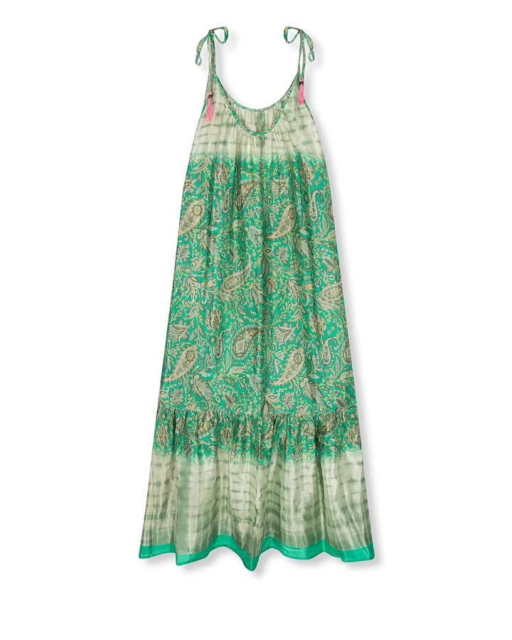 el.résidu Damen vegan Kleid Myra Green