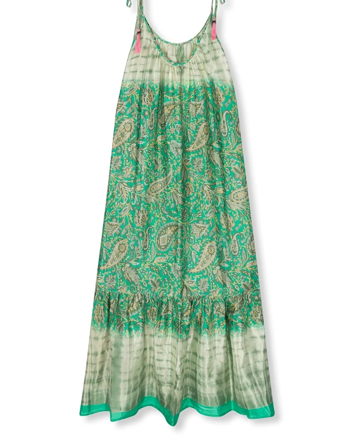 el.résidu Damen vegan Kleid Myra Green