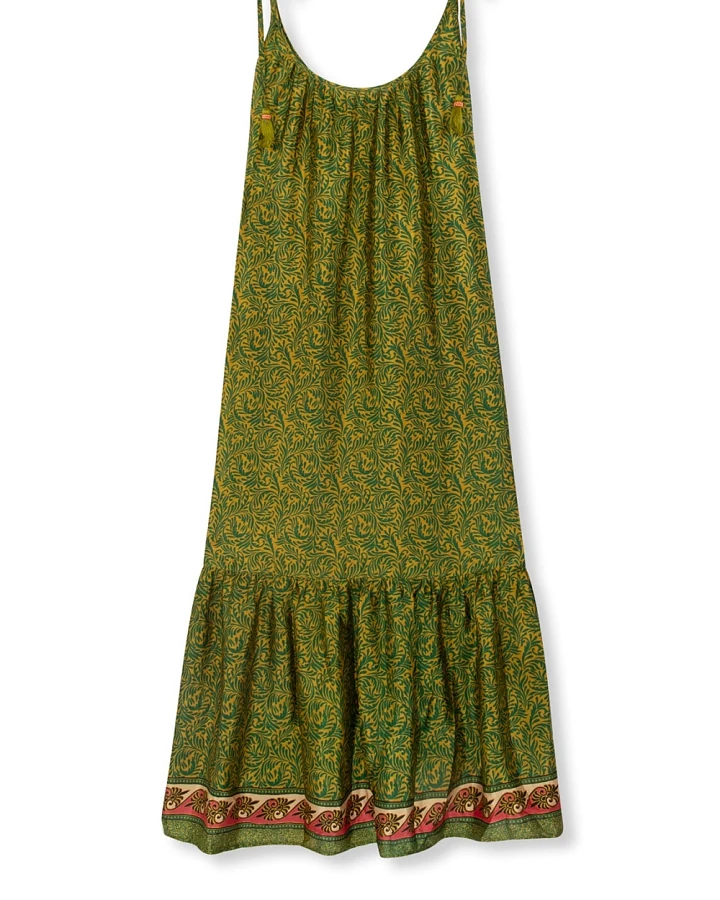 el.résidu Damen vegan Kleid Myra Green