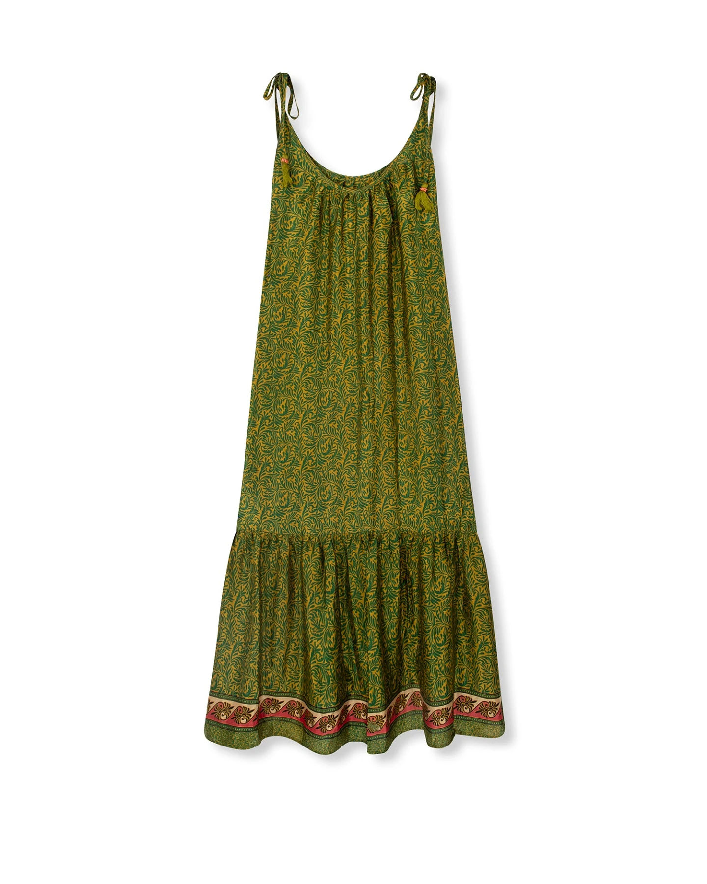 el.résidu Damen vegan Kleid Myra Green – Ansicht 2