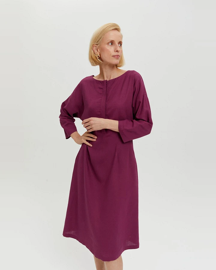 AYANI Damen vegan Kleid Lusin Lila
