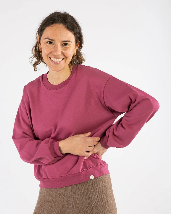 MATONA Damen vegan Sweatshirt Light Fig Pink