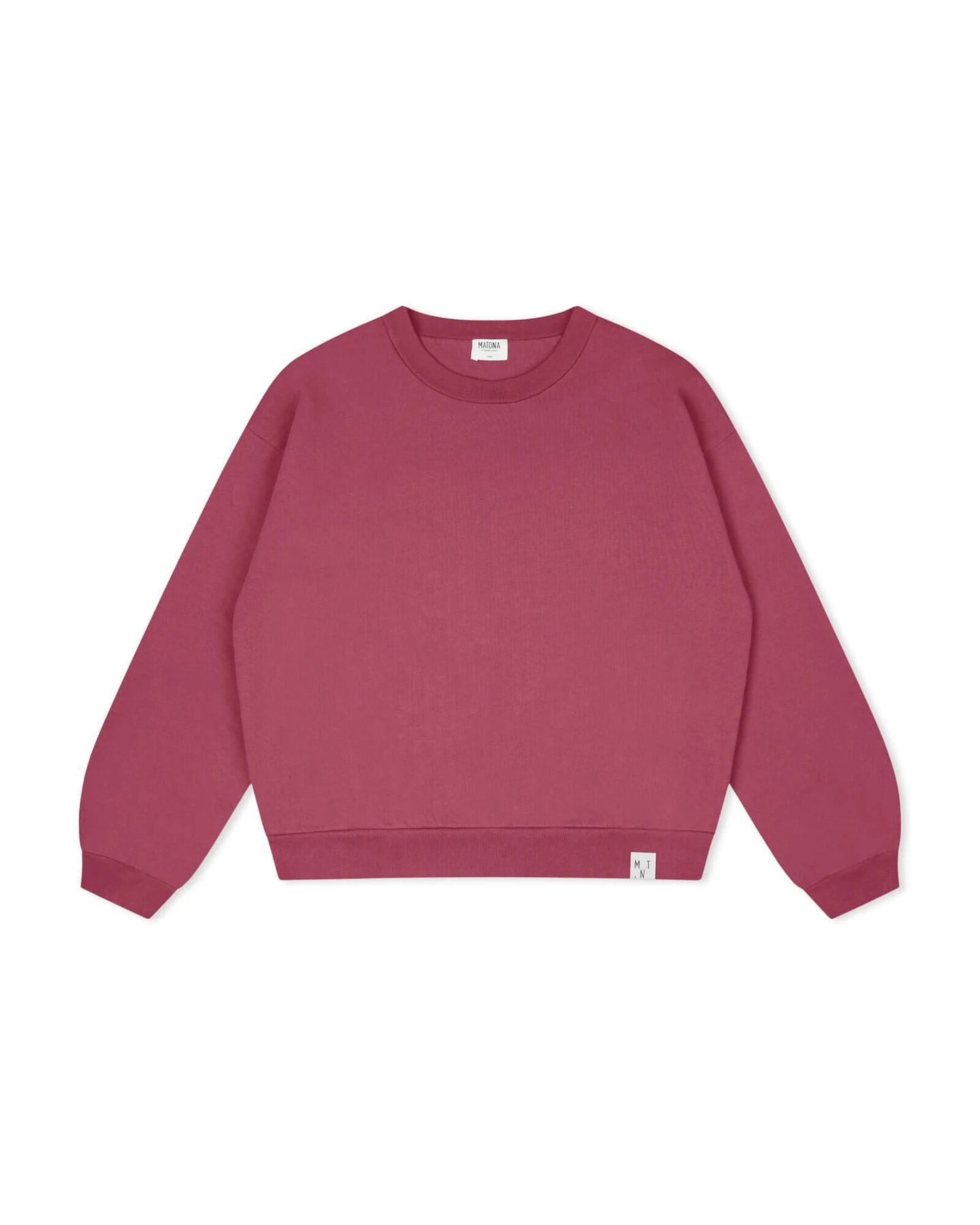 MATONA Damen vegan Sweatshirt Light Fig Pink – Ansicht 2