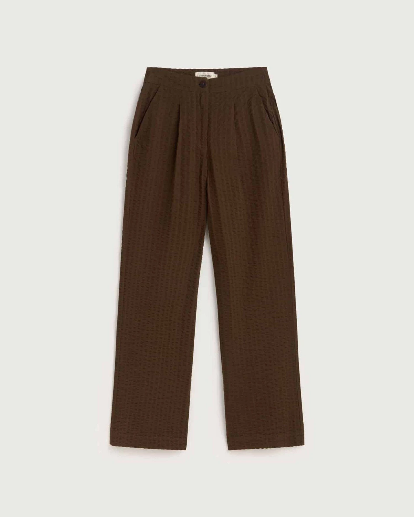 Hose Manolita Seersucker Braun – Ansicht 5