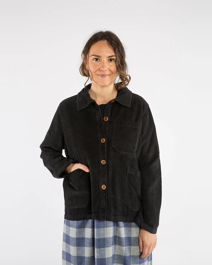 MATONA Damen vegan Jacke Klassisch Schwarz