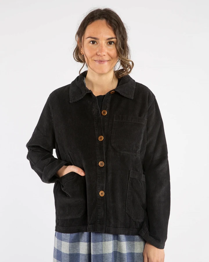 MATONA Damen vegan Jacke Klassisch Schwarz