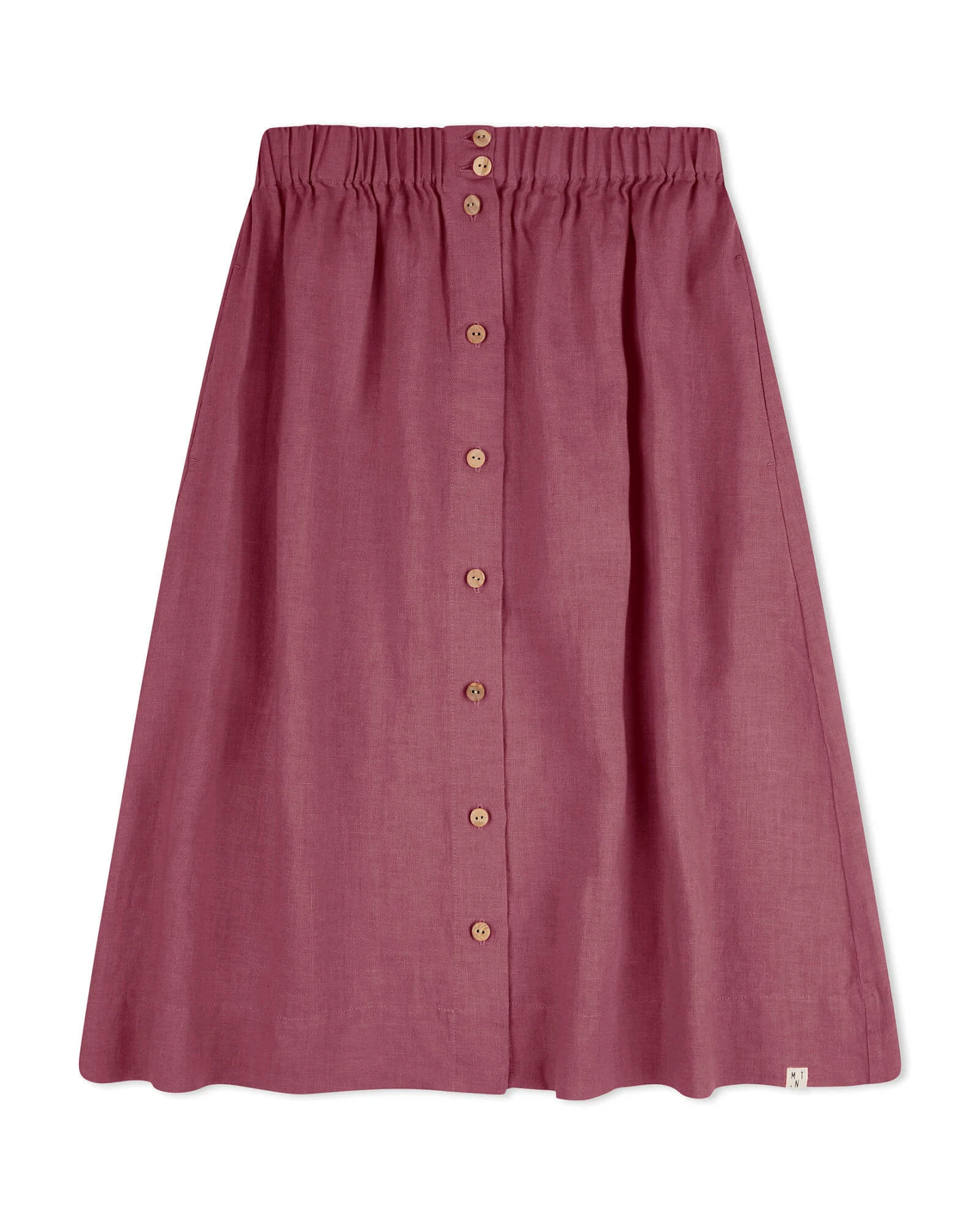 MATONA Damen vegan Midirock Brombeere Lila – Ansicht 2
