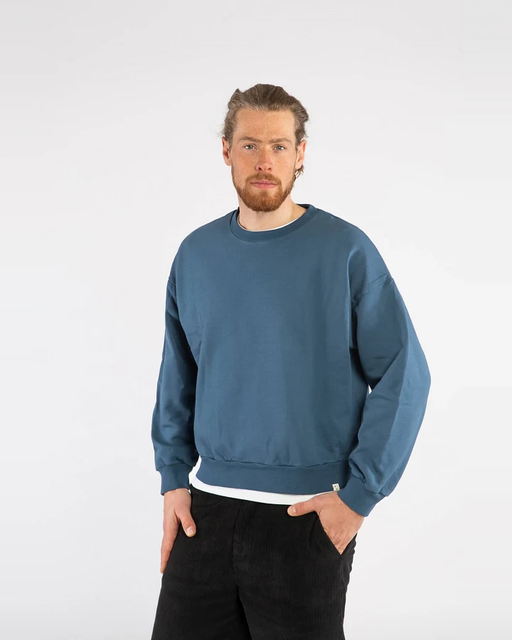 MATONA Herren vegan Sweatshirt Segel Blau