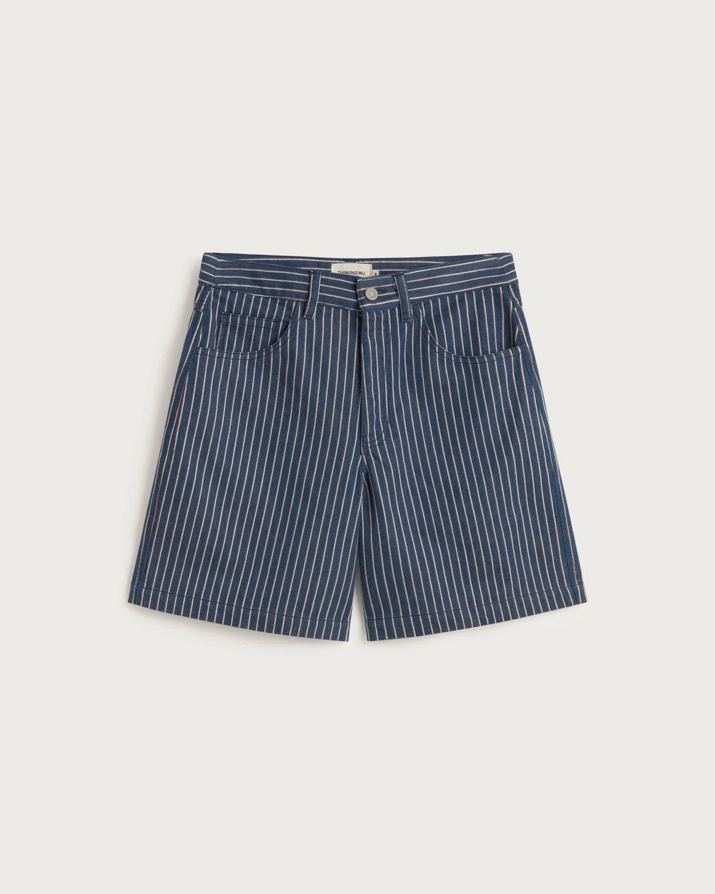 Shorts Luisa Railway Stripes Blau – Ansicht 6