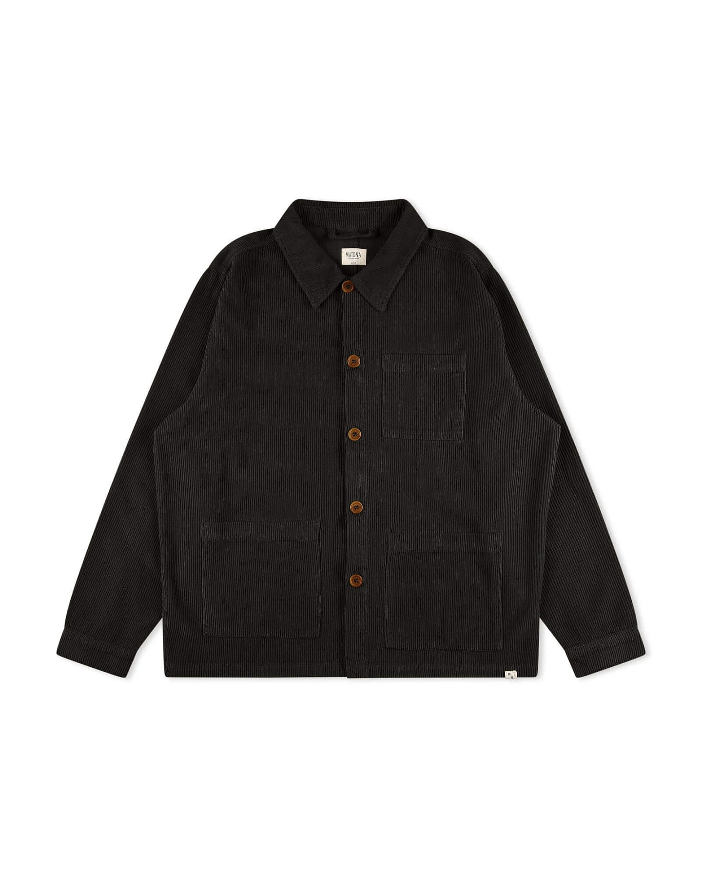 MATONA Herren vegan Jacke Workwear Cord Schwarz – Ansicht 2