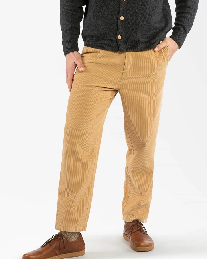 MATONA Herren vegan Hose Cord Marmot Braun