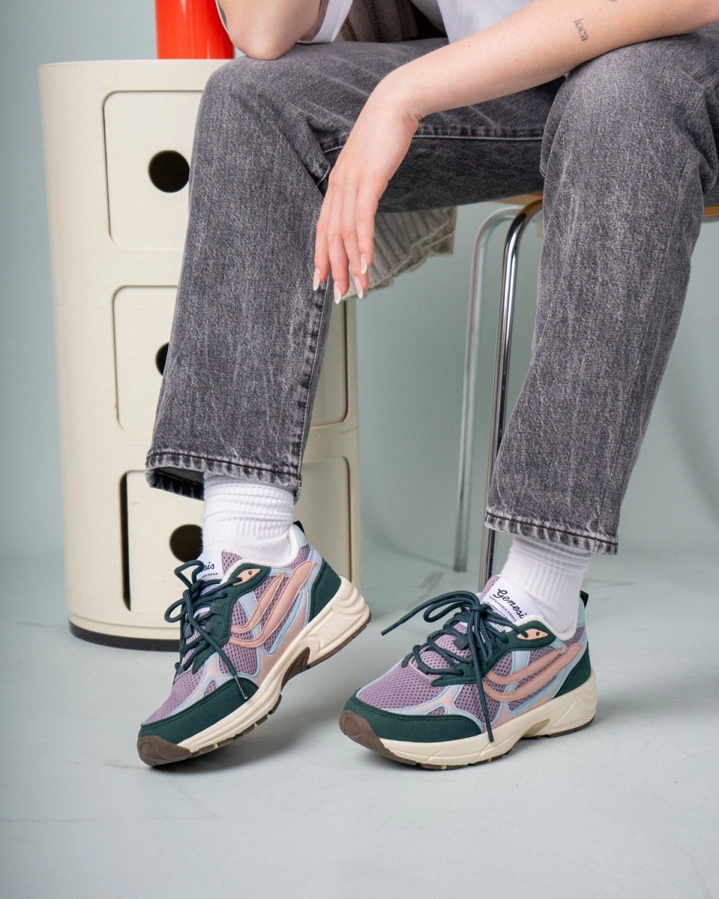 Sneaker G-Eco`99 Multi Color Teal/Sky/Old Rose – Ansicht 6