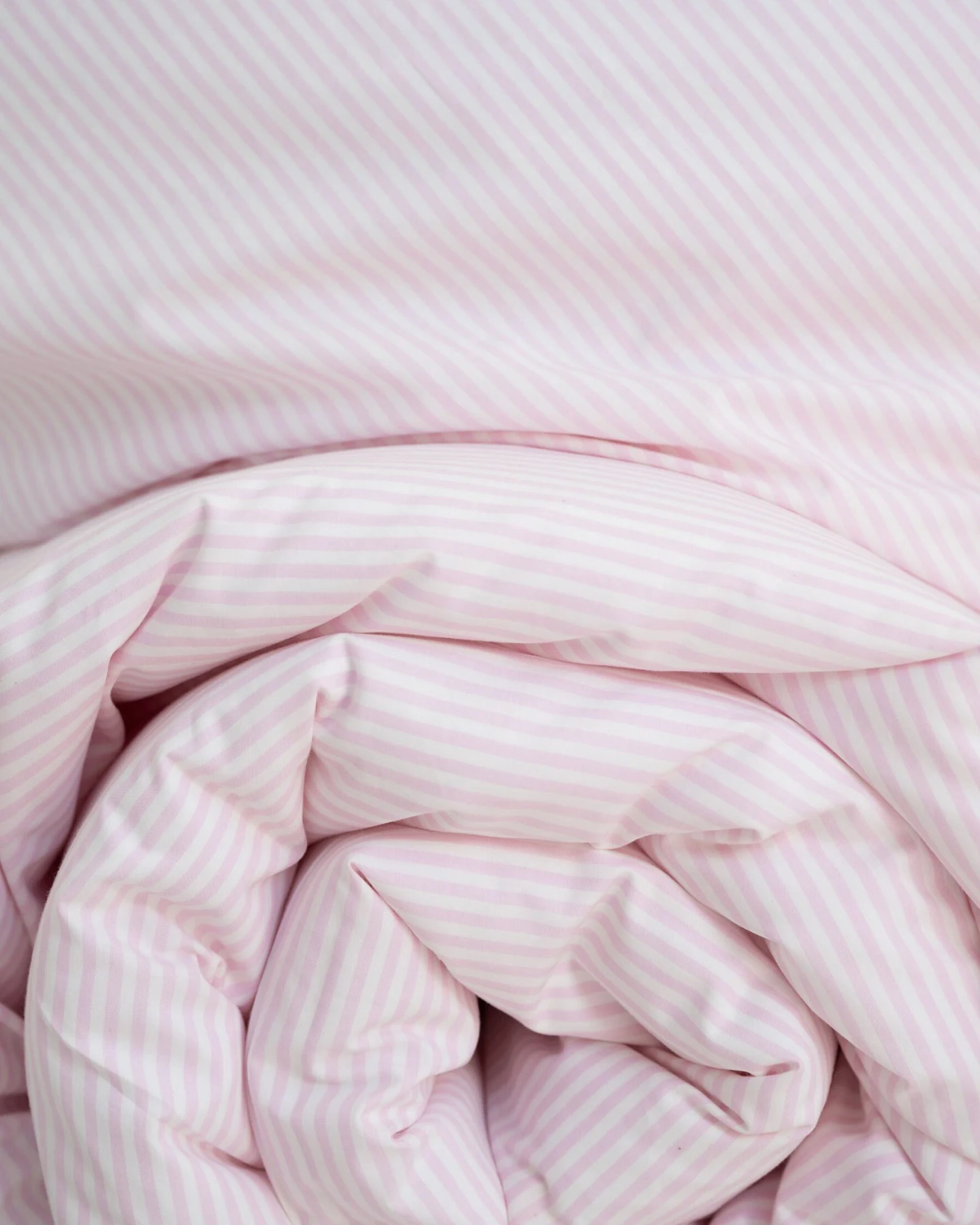 MELA unisex vegan Bettwäsche-Set Majuli Rose/Natural White Stripes – Ansicht 2