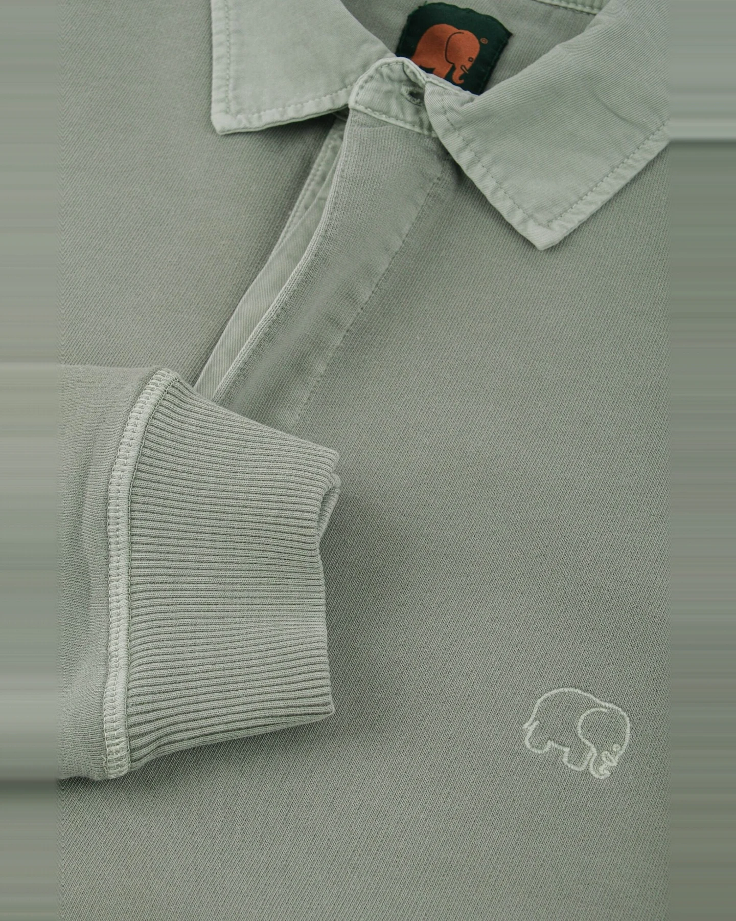 Trendsplant Herren vegan Polopullover Carvalho Pigment Silber Grün – Ansicht 2