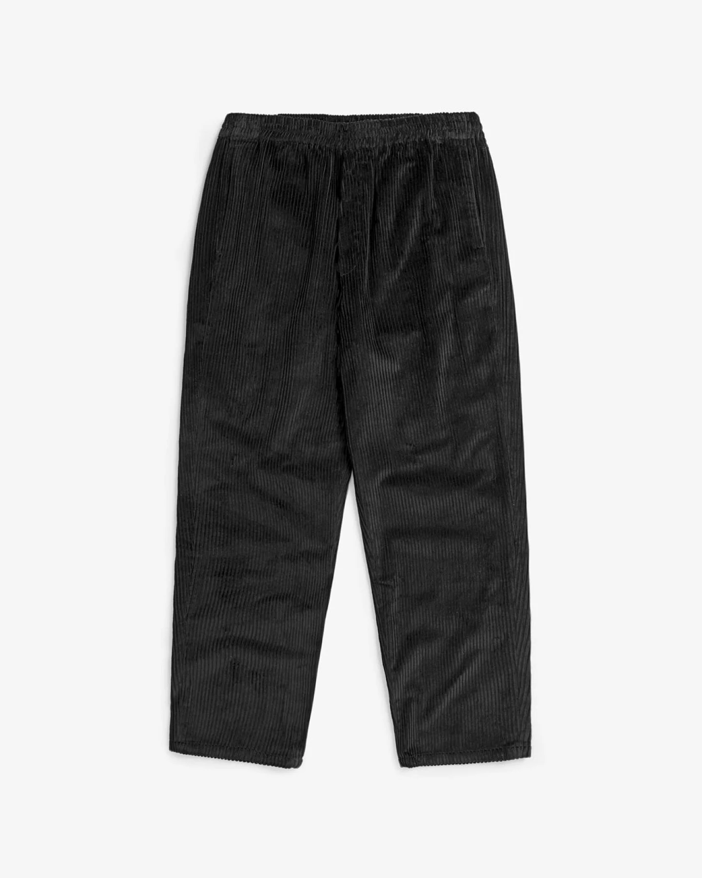 Rotholz Herren vegan Hose Wide Cord Schwarz – Ansicht 2