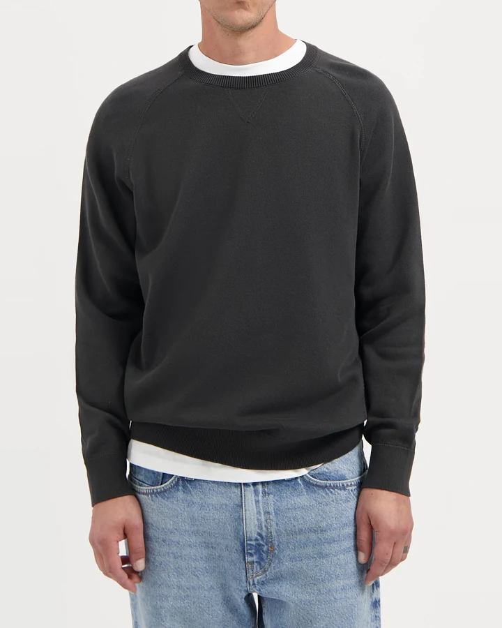 Kuyichi Herren vegan Strickpullover Noel Woodland Grau