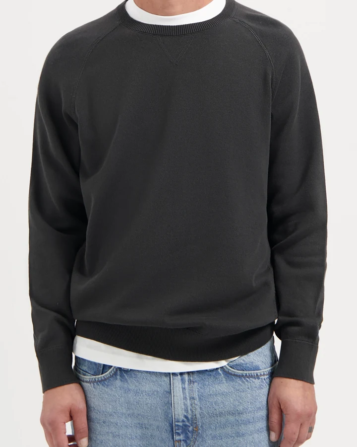 Kuyichi Herren vegan Strickpullover Noel Woodland Grau