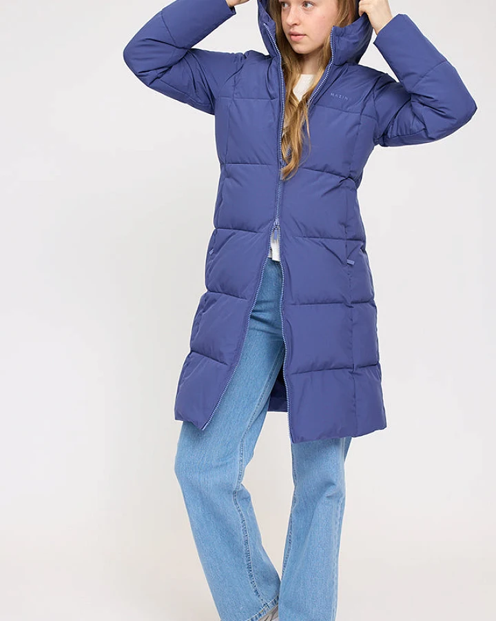 Mazine Damen vegan Pufferjacke Violett Blau