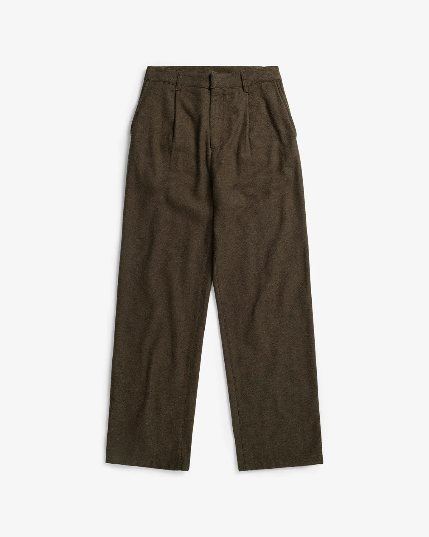 Rotholz Damen vegan Hose Flanell Braun – Ansicht 2