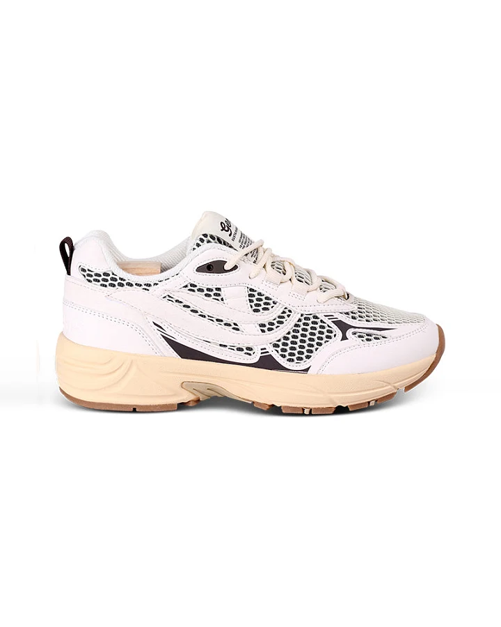 Genesis Herren vegan Sneaker G-Eco'99 2-Tone Mesh Weiß/Braun