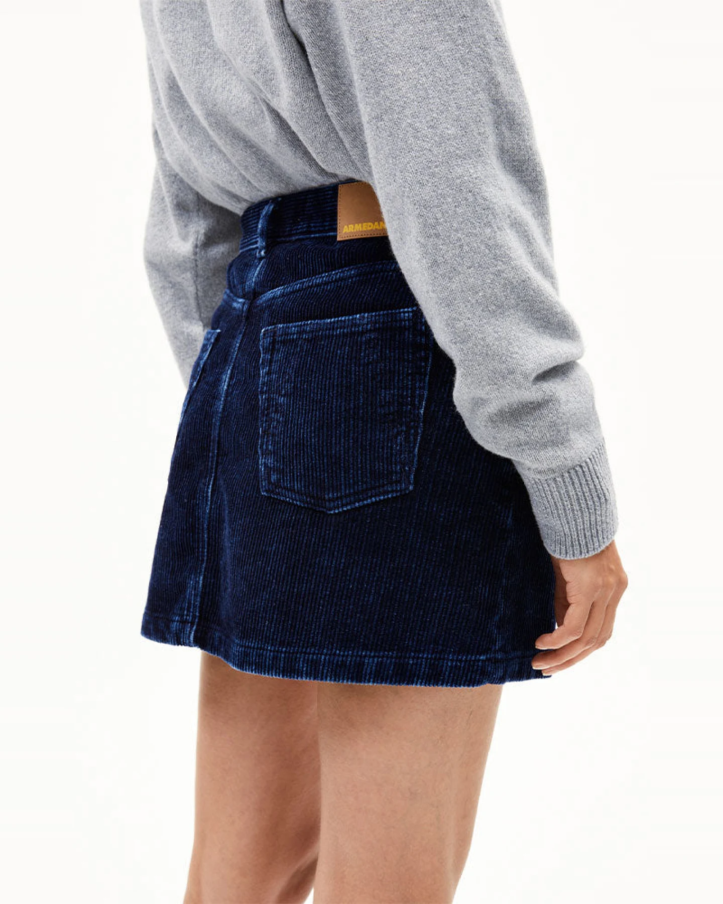 ARMEDANGELS Damen vegan Rock Aacumeri Cord Indigo – Ansicht 2