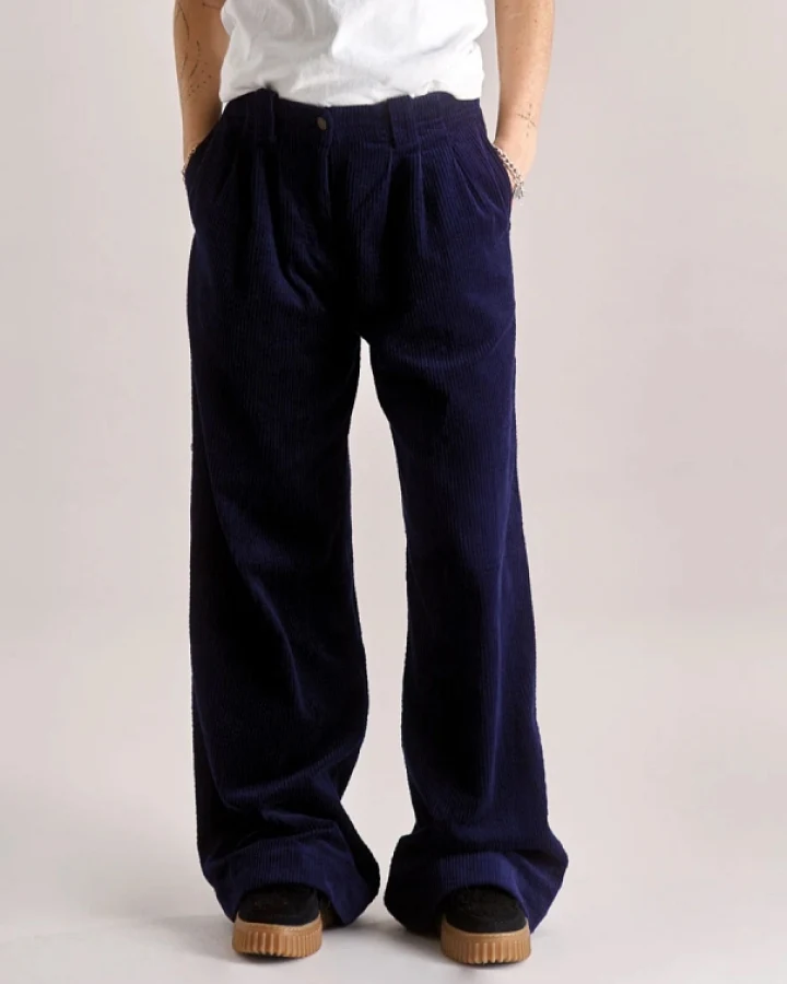 KOMODO Damen vegan Hose Lola Cord Navy