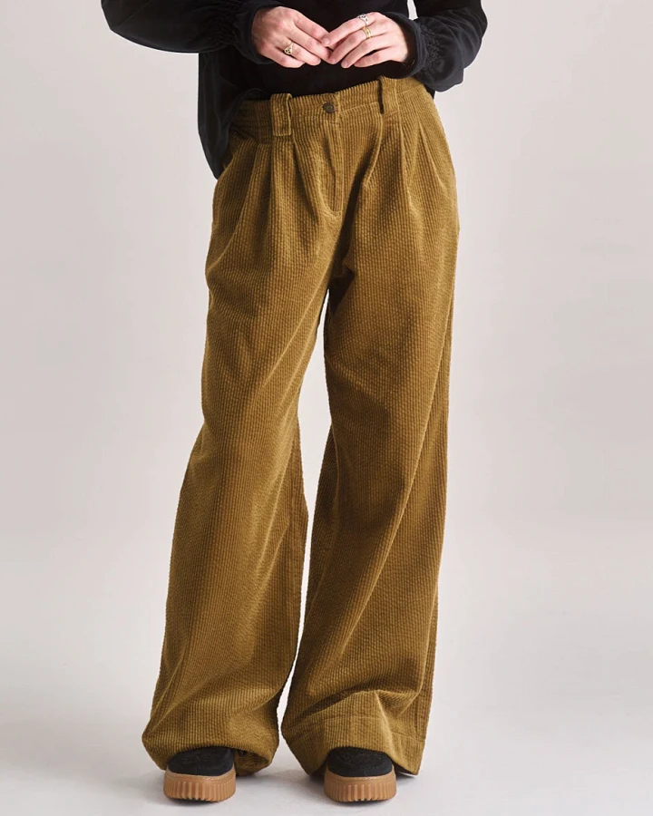 KOMODO Damen vegan Hose Lola Cord Olive