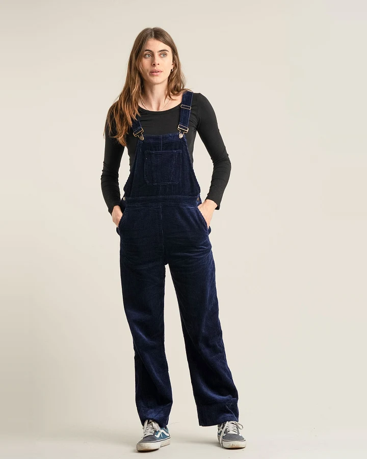 KOMODO Damen vegan Latzhose Leni Cord Marine